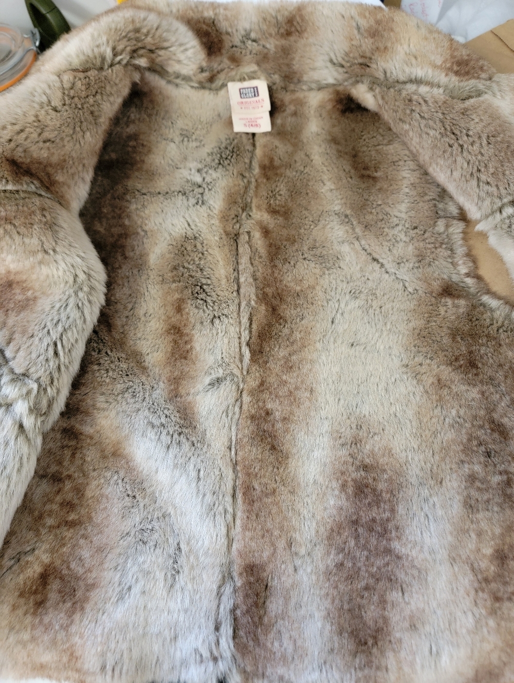 Faded Glory Faux Fur/Suede Vest in Camel - Picture 10 of 10